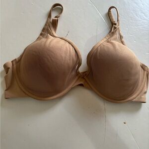 THIRDLOVE 24/7 Classic Contour Plunge Seamless Tan Bra